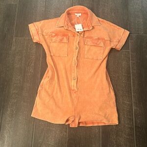 Heyson oversized coral romper